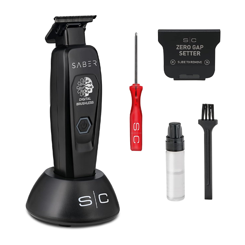 STYLECRAFT Pro Saber Brushless Professional Metal Trimmer Black