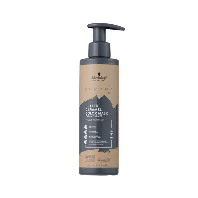 SCHWARZKOPF Chroma ID Bonding Color Mask Glazed Caramel 8-46 300ml