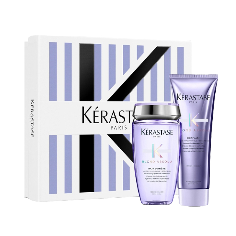 KERASTASE Set Blond Absolu Cofanetto Per Capelli Biondi Shampoo 250ml + Conditioner 250ml