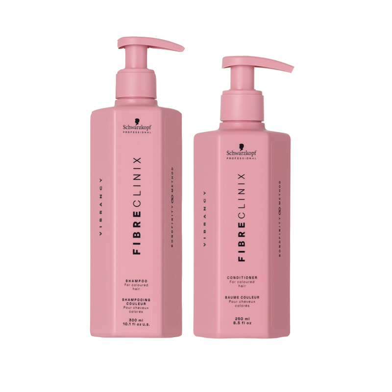 SCHWARZKOPF Kit Fibre Clinix Vibrancy Shampoo 300ml + Conditioner 250ml