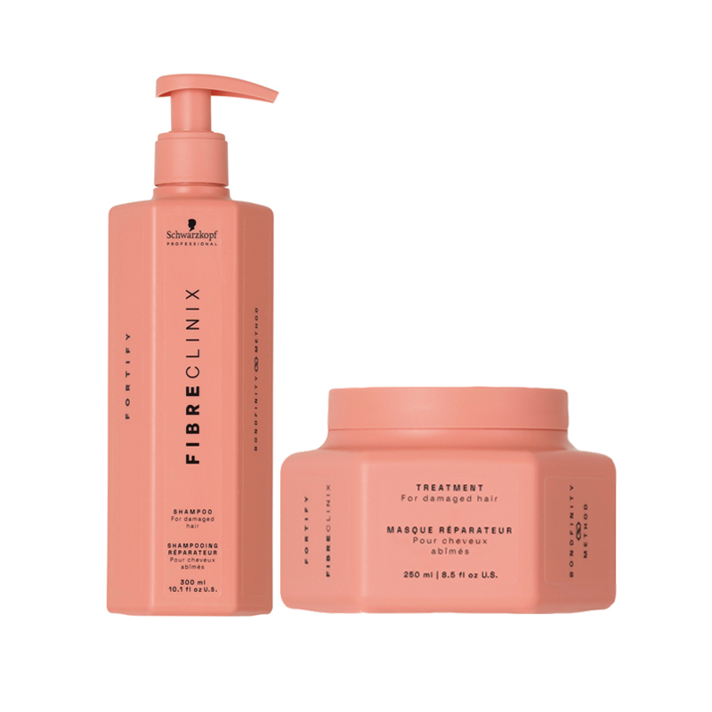 SCHWARZKOPF Kit Fibre Clinix Fortify Shampoo 300ml + Mask 250ml
