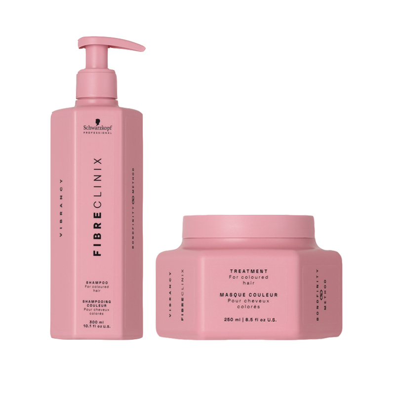 SCHWARZKOPF Kit Fibre Clinix Vibrancy Shampoo 300ml + Mask 250ml