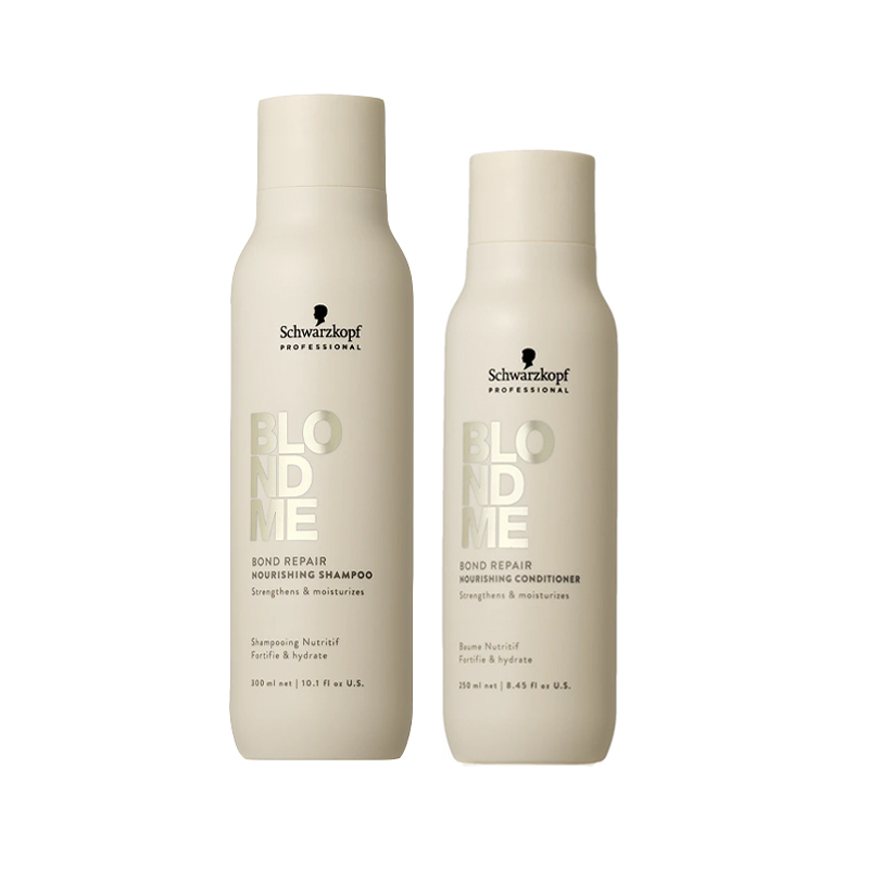 SCHWARZKOPF Kit BlondMe Bond Repair Nourishing Shampoo 300ml + Conditioner 250ml