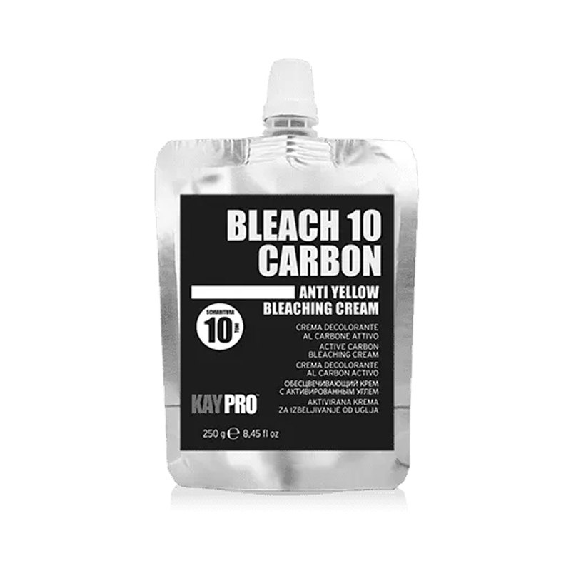 KEPRO WORLD Bleach 10 Carbon Crema Decolorante Al Carbone Attivo 250ml