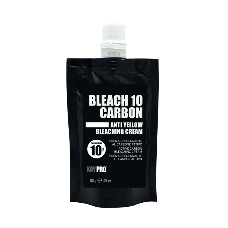 KEPRO WORLD Bleach 10 Carbon Crema Decolorante Al Carbone Attivo 50ml