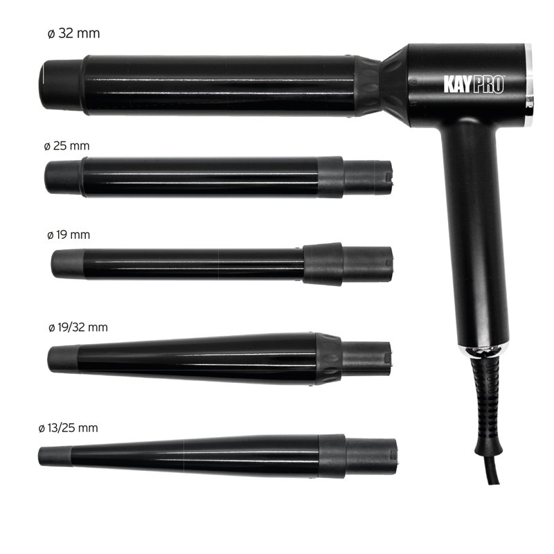 KEPRO WORLD Curls Set Arricciacapelli Professionale 5 In 1