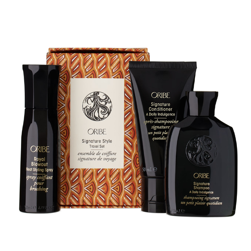 ORIBE Set Signature Style Travel Set Shampoo 75ml + Conditioner 50ml + Heat Styling Spray 50ml