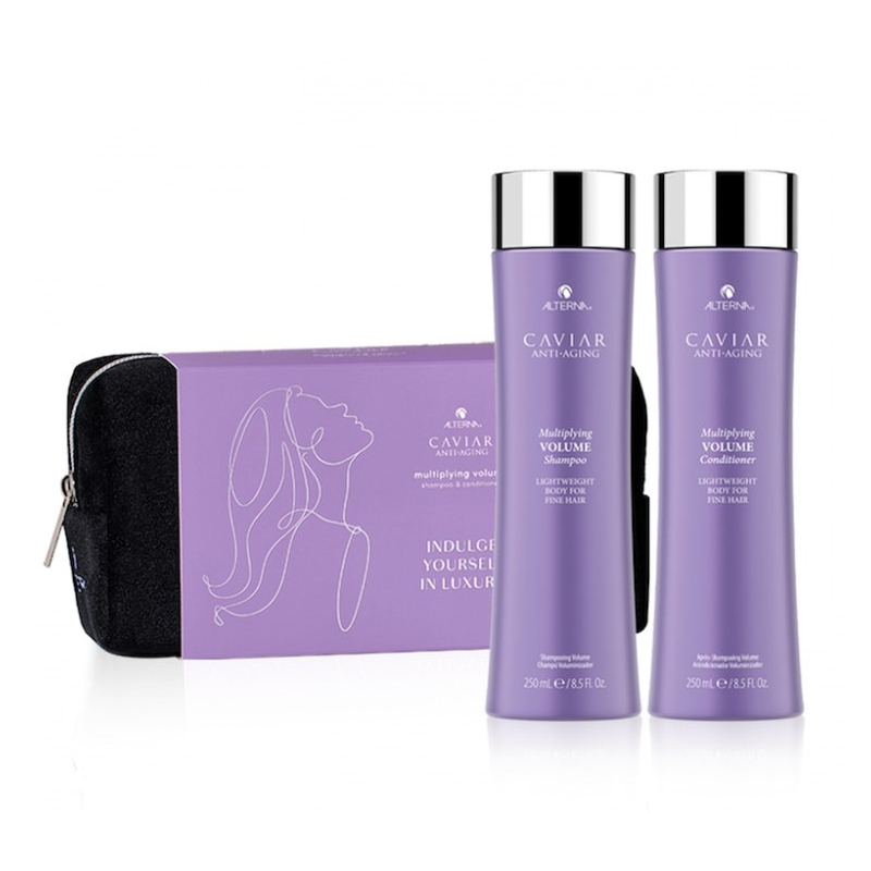 ALTERNA CAVIAR Set Holiday Anti-Aging Multiplying Volume Shampoo 250ml + Conditioner 250ml
