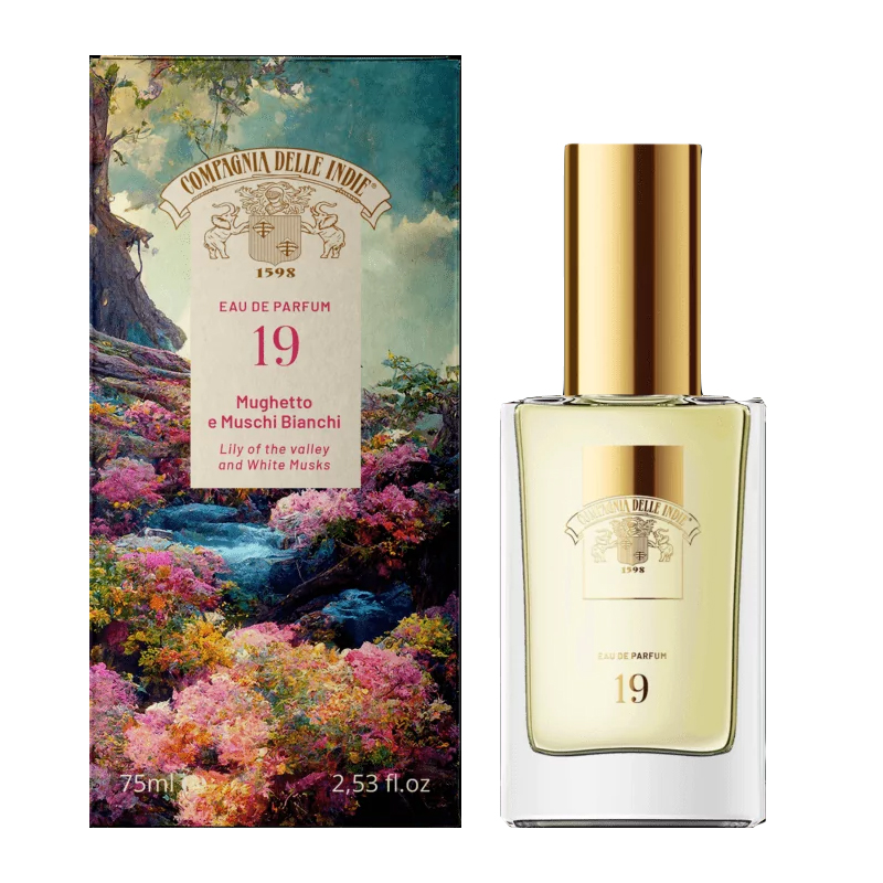 COMPAGNIA DELLE INDIE Eau De Parfum 19 Mughetto e Muschi Bianchi 75ml