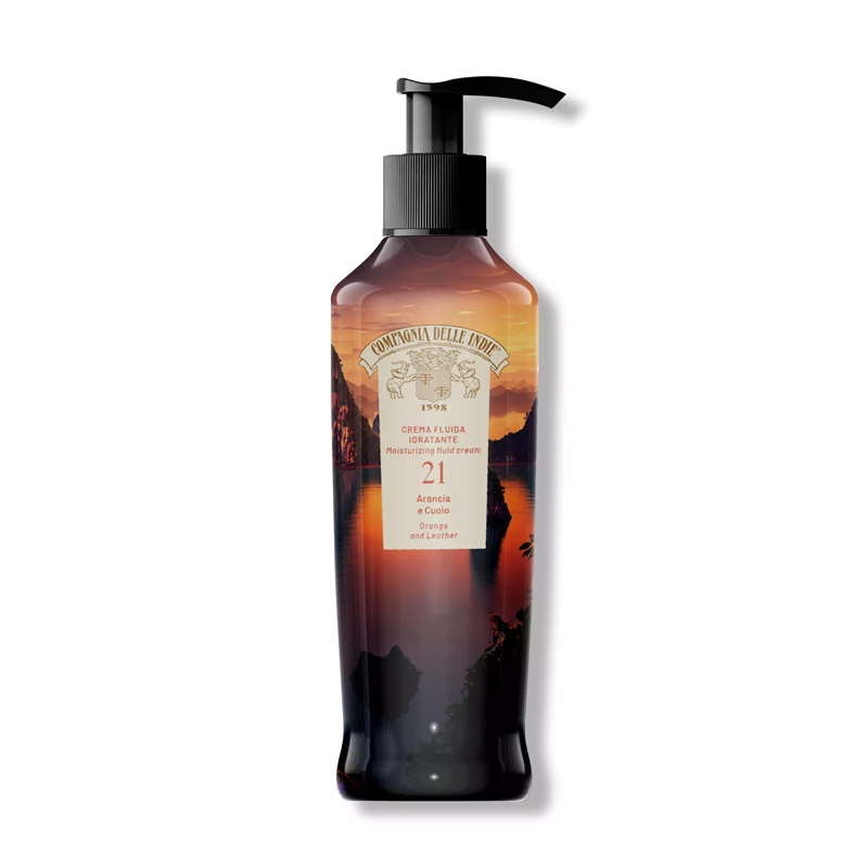COMPAGNIA DELLE INDIE Crema Fluida Idratante 21 Arancia E Cuoio 250ml