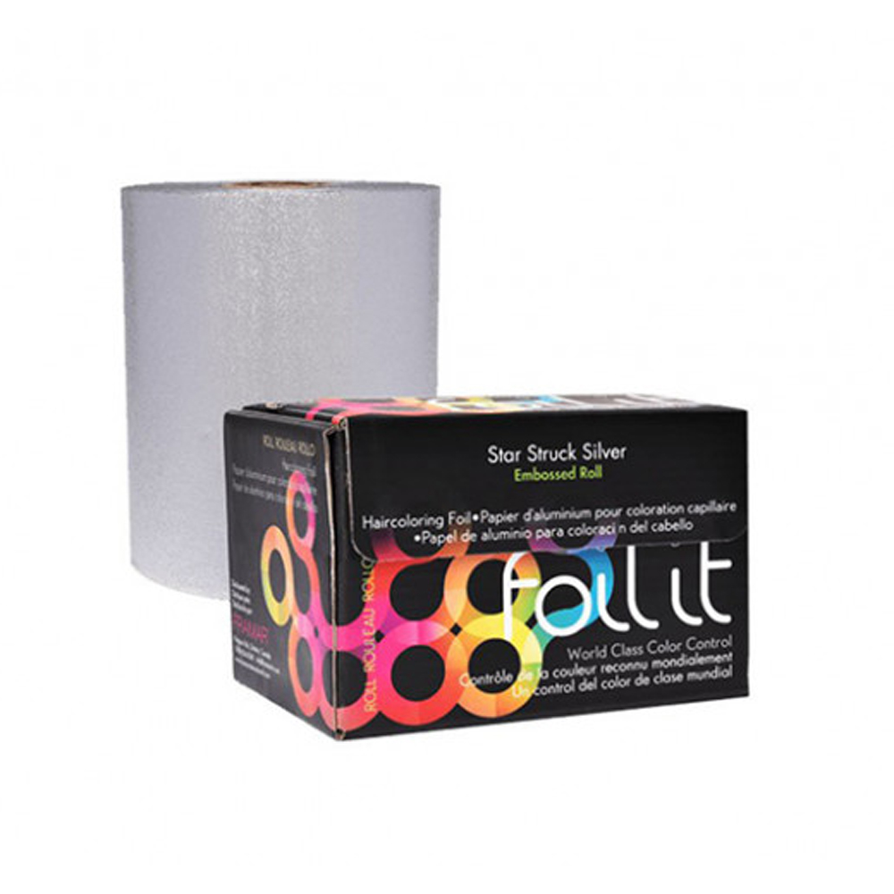 FRAMAR Star Struck Silver Embossed Roll Stagnola Medium 100,6mt