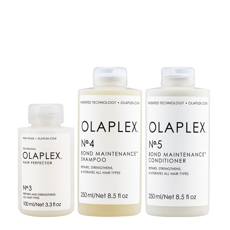OLAPLEX Kit Hair Perfector N°3 100ml + Shampoo N°4 250ml + Conditioner N°5 250ml