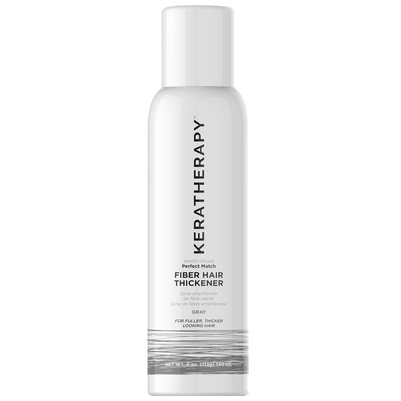 KERATHERAPY Keratin Infused Fiber Hair Thickener 140ml - Gray