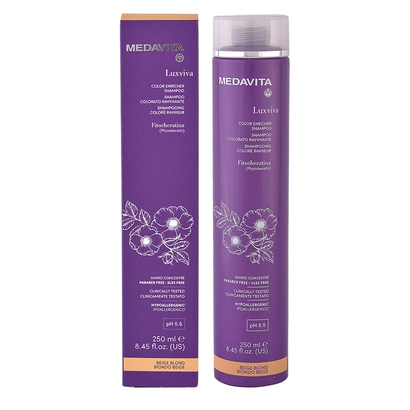 MEDAVITA Luxviva Shampoo Colorato Ravvivante Biondo Beige 250ml