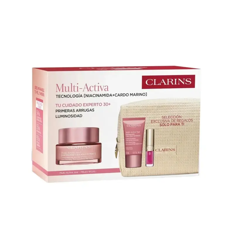 Clarins Multi-Active Crema Pieles Secas Estuche 4 Piezas