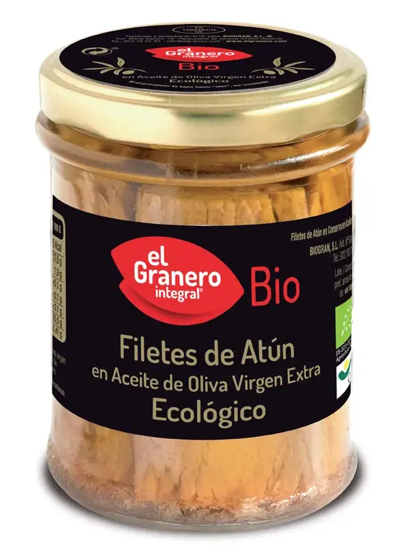 Granero Filetes De Atun Bio 195g