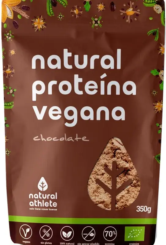 Natural Athlete Proteina Vegana Chocolate Bio 350g