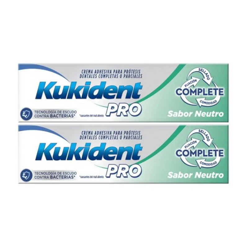 Kukident Pro Complete Gusto Neutro Doppio 2x47g